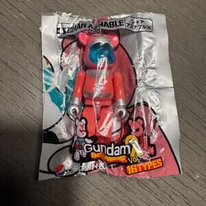 Char Aznable‎ Bearbrick 70 % Pepsi x Gundam Collab Limited Medicom Toy Keychain